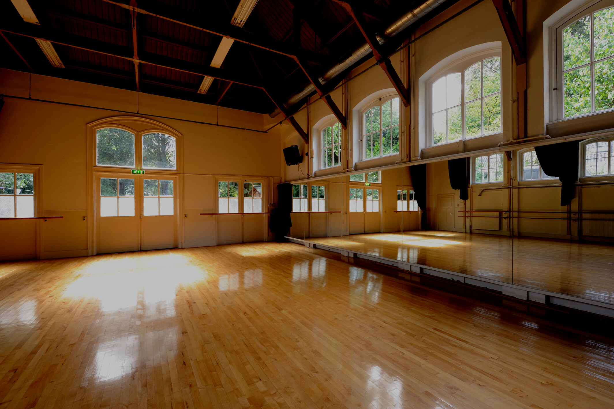 Empty dance studio